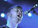 Thom Yorke, vocalista y l&iacute;der de Radiohead, durante un concierto.