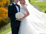 Ivanka Trump, la hija del millonario Donald Trump, posa junto a junto a Jared Kushner, el hijo de otro magnate inmobiliario del área neoyorquina, con quien contrajo matrimonio el pasado 25 de octubre de 2009.