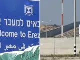 Las dos caras de Erez, el paso fronterizo entre Israel y la Franja de Gaza.