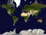 Mapa del mundo seg&uacute;n la proyecci&oacute;n Mercator.