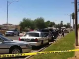 Zona precintada por la Policía tras el tiroteo, en Yuma, Arizona (EE UU).