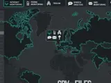 Mapa de los 'Spy Files' elaborado por la web francesa Owni.
