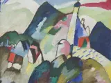 'Murnau con iglesia II' (1910), un ejemplo de la transición de Vassily Kandinsky de la figuración a la abstracción. La obra se expone en 'Van Gogh to Kandinsky: Symbolist Landscape in Europe 1880 – 1910' ('De Van Gogh a Kandinsky: El paisaje simbolista en Europa, 1880-1910'), en la Galería Nacional de Escocia