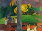El Museo Thyssen-Bornemisza celebra su veinte aniversario con una ambiciosa exposición dedicada a Gauguin, uno de sus artistas más representativos, en la que se exhiben ciento once obras cedidas por museos y colecciones de todo el mundo. En la imagen, el óleo Mata Mua (Érase una vez), de 1899.