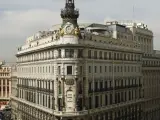 Imagen del histórico edificio del Banco Español de Crédito.