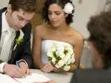 Imagen de archivo de una boda civil.
