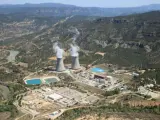Vista aérea de la central nuclear de Cofrentes (Valencia)