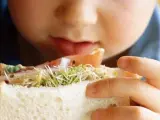 Imagen de un niño comiendo un bocadillo.