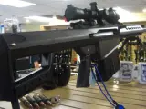 Imagen de un fusil en una tienda de armas en Las Vegas, Estados Unidos.