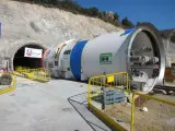 Obras del Túnel De Interconexión Eléctrica España-Francia en la Jonquera (2012)