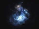 Fotografía facilitada por el Instituto de Astrofísica y Ciencias del Espacio de la galaxia CR7, la más brillante y luminosa del universo, y que muestra incluso señales de las primeras estrellas formadas tras el Big Bang, que ha sido descubierta por un grupo internacional de astrónomos.