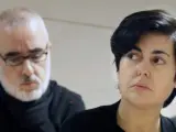 Rosario Porto y Alfonso Basterra, durante el juicio pr la muerte de su hija Asunta Basterra.