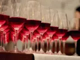 Vino, copa, rosado, vinos, cata