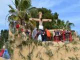 Representación de la crucifixión de Cristo en Benetússer