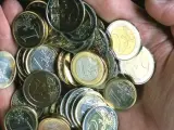 Monedas de uno y dos euros.