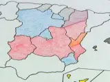 Posible mapa de pactos tras las elecciones.