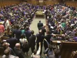Celebración de un debate en la Cámara de los Comunes, en Londres.