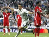 Cristiano Ronaldo celebra uno de sus goles en el Real Madrid - Bayern.