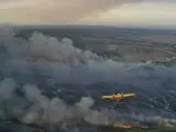 Una avioneta de extinción de incendios