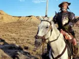 Escena de 'Lost in La Mancha' (2002), el documental sobre el rodaje frustrado de la pel&iacute;cula de Terry Gilliam sobre Don Quijote, proyecto que empez&oacute; a gestarse en el a&ntilde;o 2000 pero que lleva en la cabeza del director de 1989.