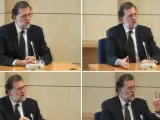 Mariano Rajoy, durante su testifical por la G&uuml;rtel.