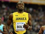 Usain Bolt, en el Mundial de Londres 2017.