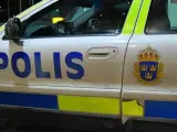 Un vehículo de la policía sueca, en una imagen de archivo.