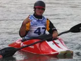 El gerundense Quim Fontan&eacute;, en el kayak.