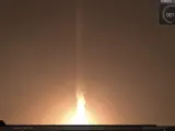 El cohete Falcon 9 despegando con el sat&eacute;lite espa&ntilde;ol Paz.