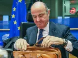 Luis de Guindos, en la Comisi&oacute;n de Asuntos Econ&oacute;micos del Parlamento Europeo.