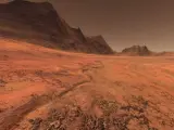Imagen de una de las llanuras infinitas del planeta Marte.
