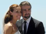 Raquel Sánchez Silva y mario Biondo en la celebración de su boda en 2012.