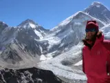 Edurne Pasaban en el Himalaya.