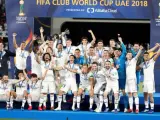 El Real Madrid celebra su victoria en la final del Mundial de Clubes.