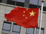 <p>Bandera de China en el ministerio de Comercio del país.</p>