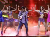 Rodolfo Chikilicuatre, el personaje inventado por el actor David Fernández, sorprendió en Eurovisión con su canción 'Baila el chiki-chiki' (2008). Su actuación quedó en la posición 16, en Belgrado (Serbia).