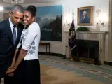 Barack Obama y su esposa, Michelle.