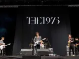 El grupo británico The 1975, durante una actuación en el festival Bilbao BBK Live.