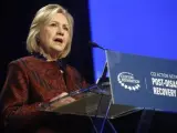 La exsecretaria de Estado estadounidense Hillary Clinton, en San Juan (Puerto Rico), en una imagen de archivo.