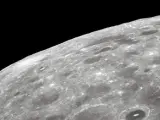 La superficie de la Luna vista por Apollo 8.