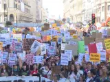 Miles de j&oacute;venes piden medidas urgentes contra el cambio clim&aacute;tico