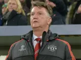 Louis van Gaal en su etapa como entrenador del Manchester United.