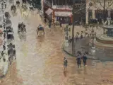 'Rue Saint-Honoré por la tarde. Efecto de lluvia', de Camille Pissarro.