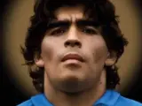Cartel de la pel&iacute;cula documental sobre Diego Armando Maradona.