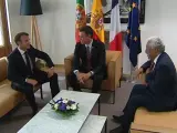 Sánchez se reúne con Macron y Costa