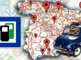 Montaje mapa de las gasolineras más baratas en España