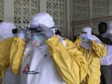 Equipos de Médicos Sin Fronteras para combatir el ébola en la República Democrática del Congo, en una imagen de archivo.