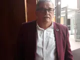 El alcalde de Mieres, Anibal Vázquez, antes de asistir a un acto en la Fidma