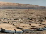 Piso del cráter Gale de Marte.