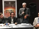 Nick Pope, durante la presentaci&oacute;n del Congreso Mundial de Ufolog&iacute;a en el Hotel Hesperia Tower de Barcelona.